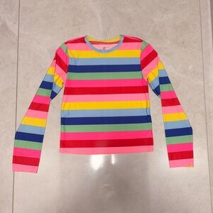 Gap Rashguard Kids XL Multicolored Stripe Long Sleeve Swim Top